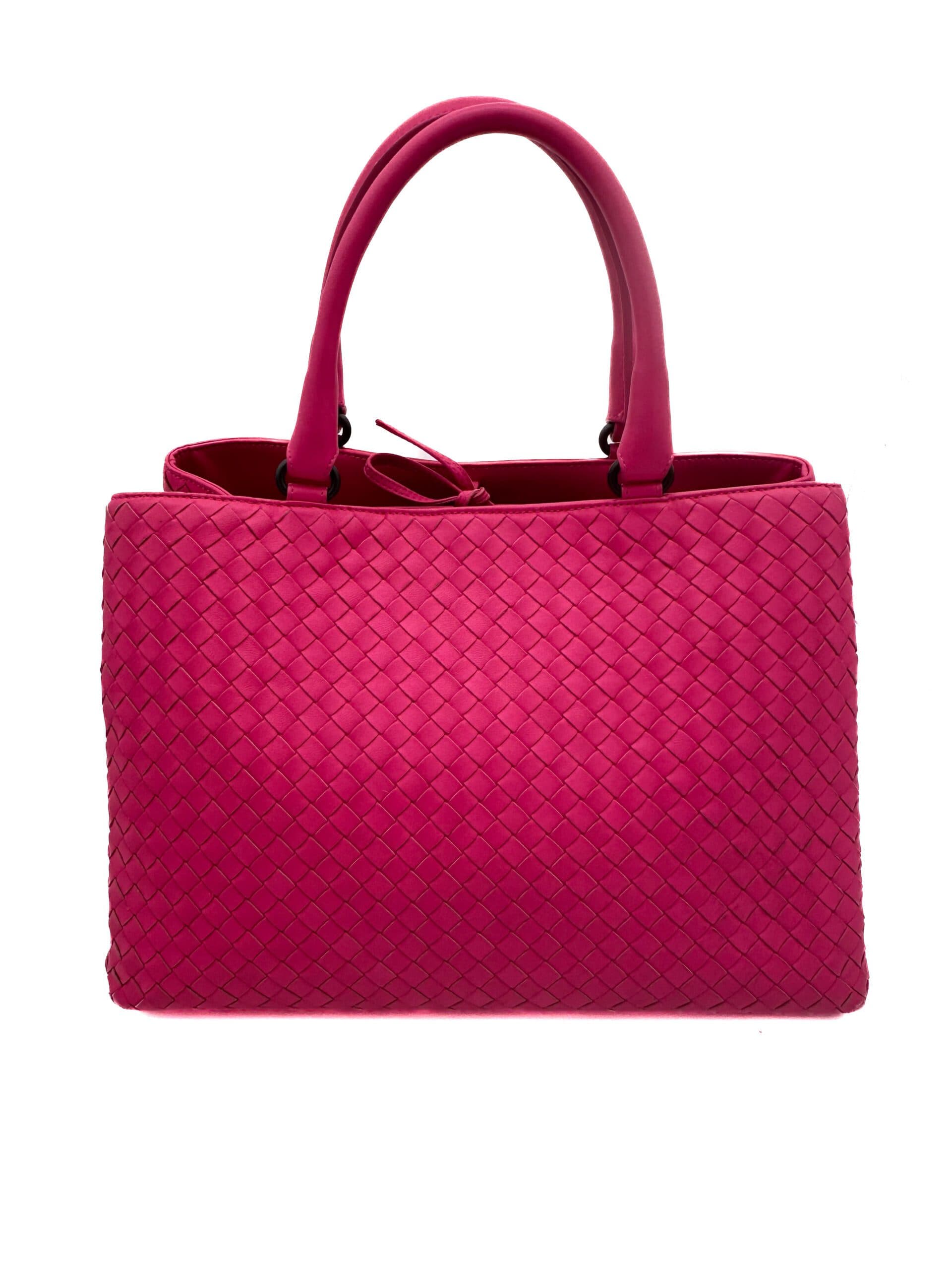 Bottega Veneta Pink Leather Tote Bag