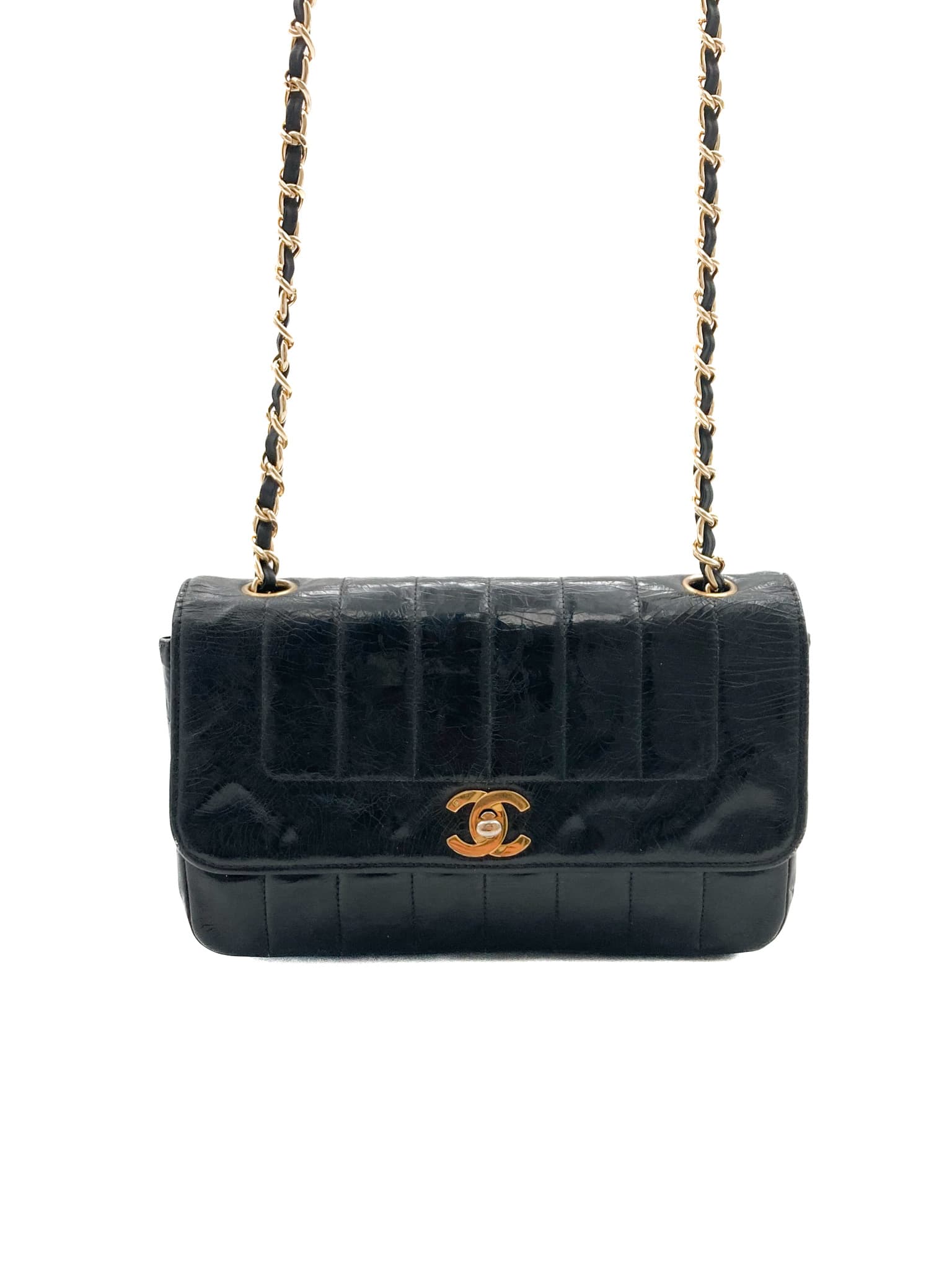 Chanel Black Vintage Crossbody Flap Bag