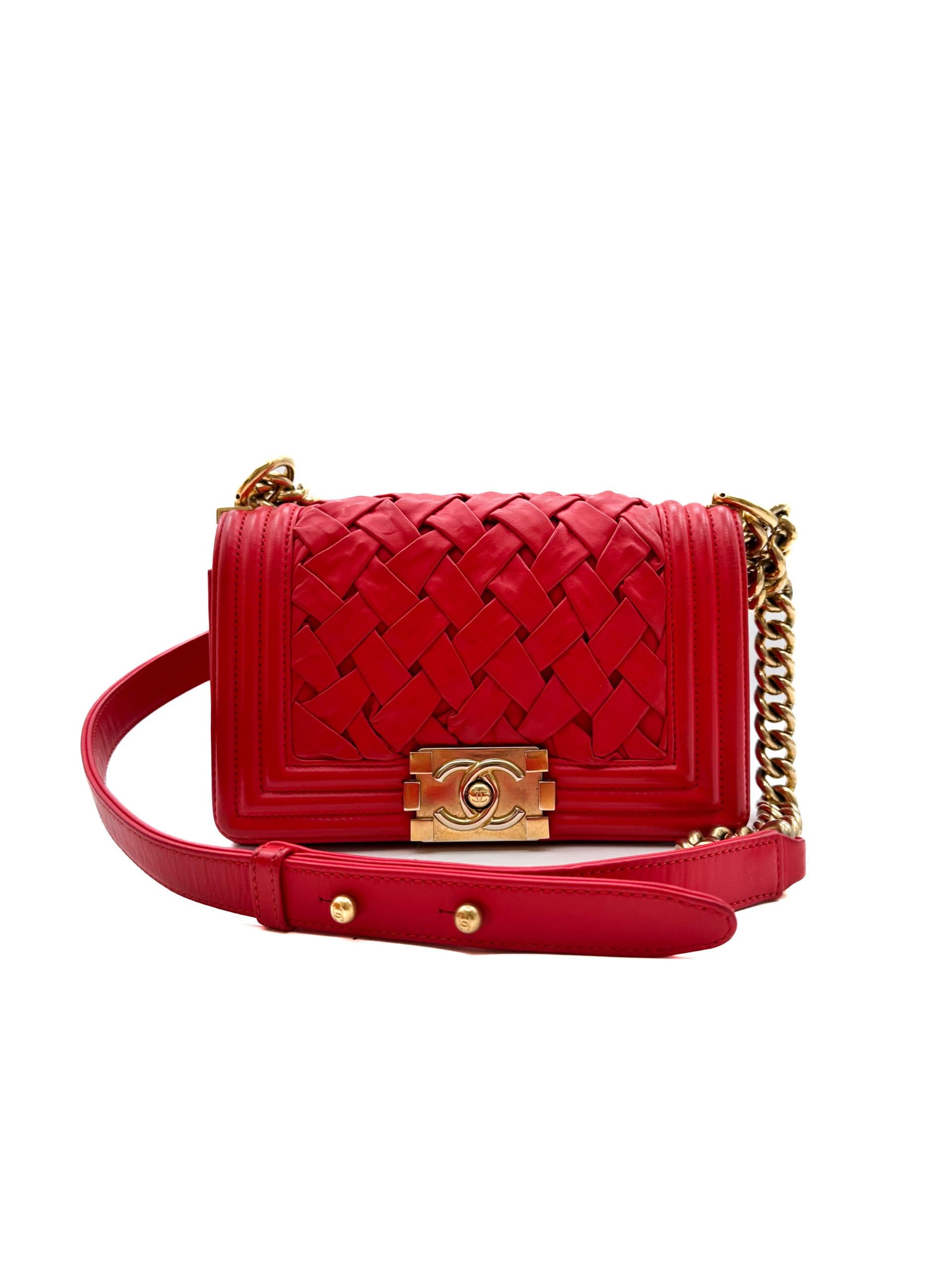 Chanel Red Small Boy Bag
