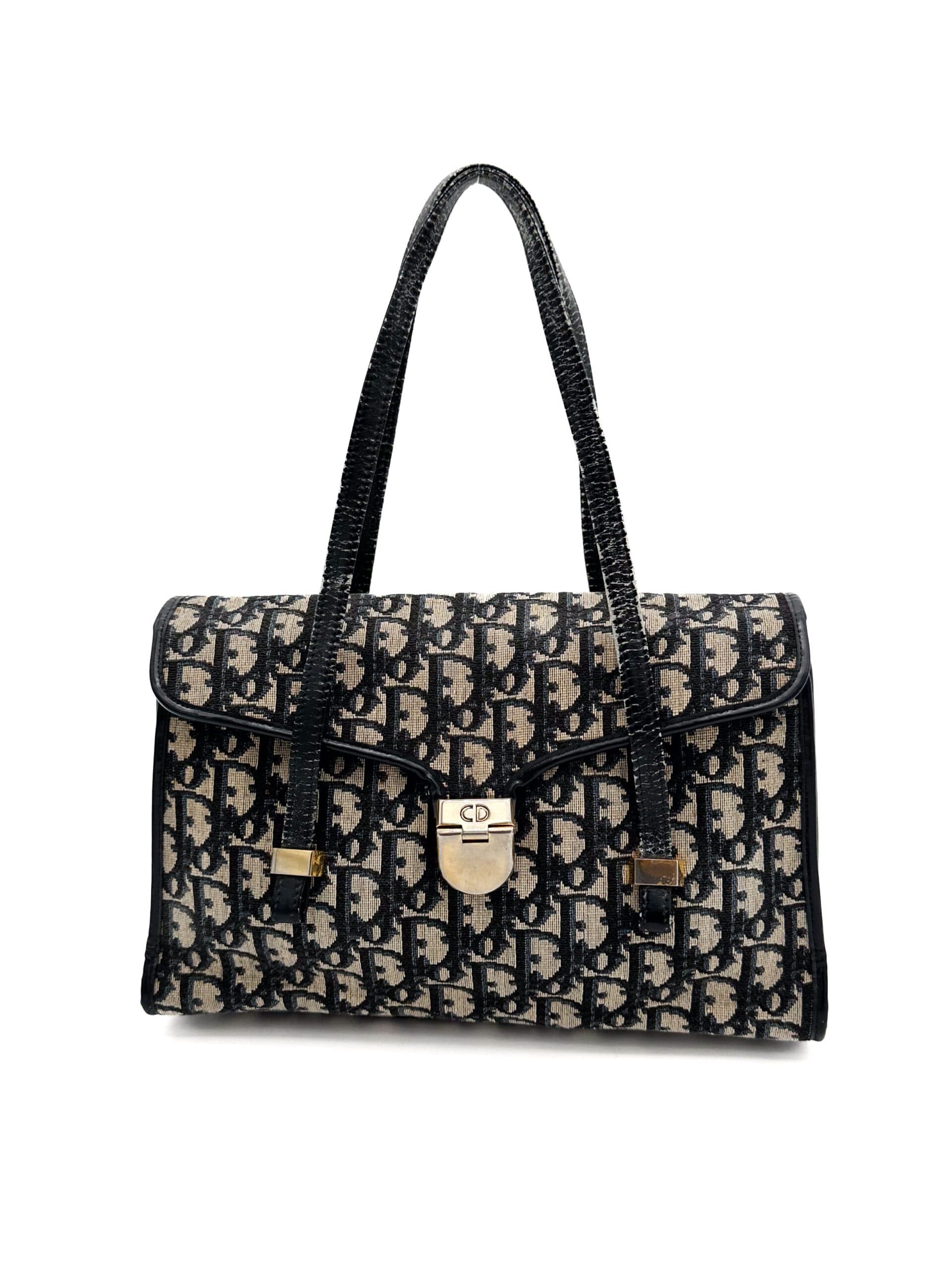 Christian Dior Vintage Oblique Shoulder Bag