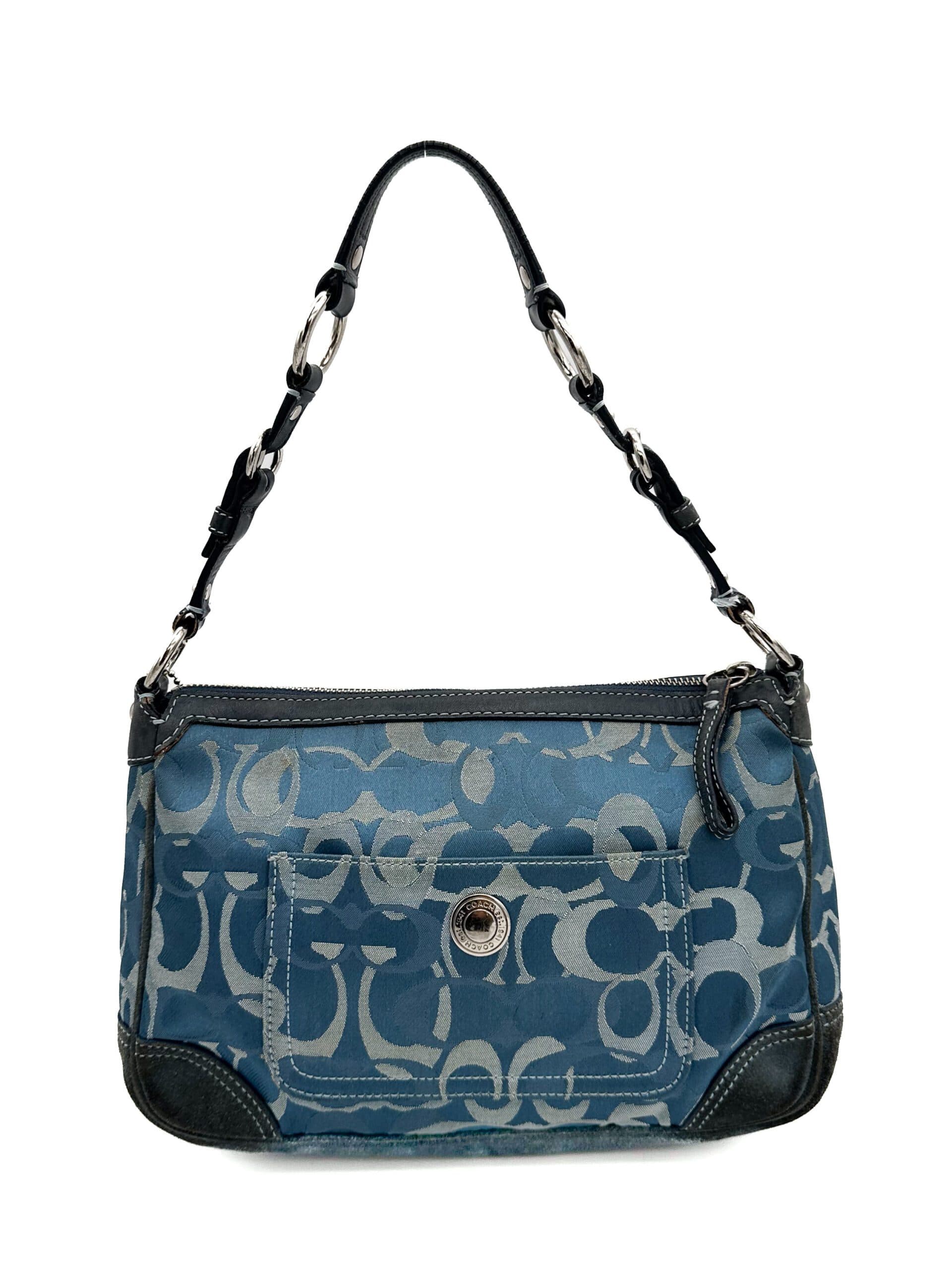 Coach Blue Shoulder Bag