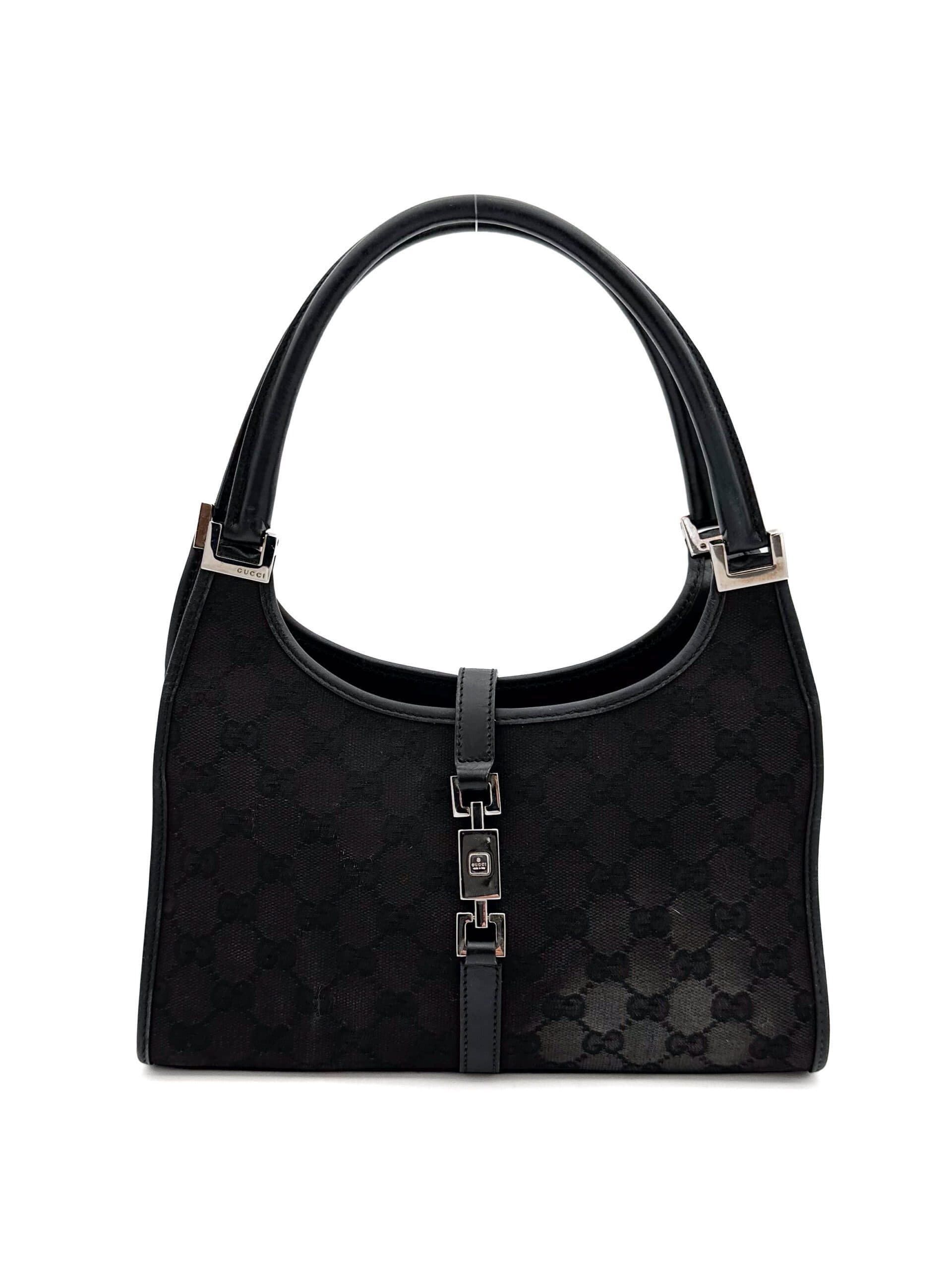 Gucci Black Canvas Shoulder Bag