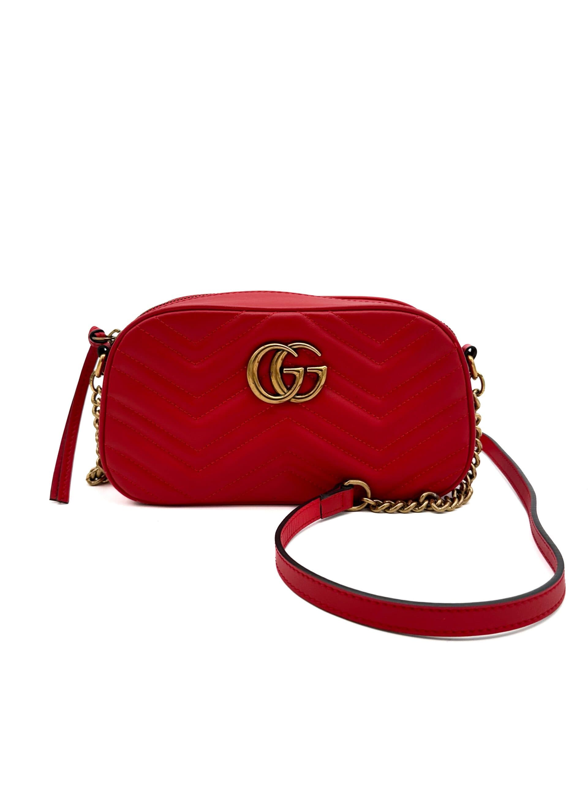 Gucci Classic Red Marmont Crossbody Bag