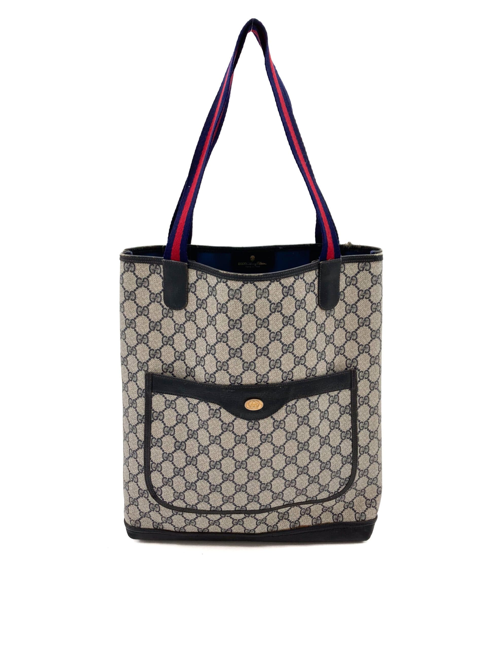 Gucci Vintage PVC Shopper Tote Bag