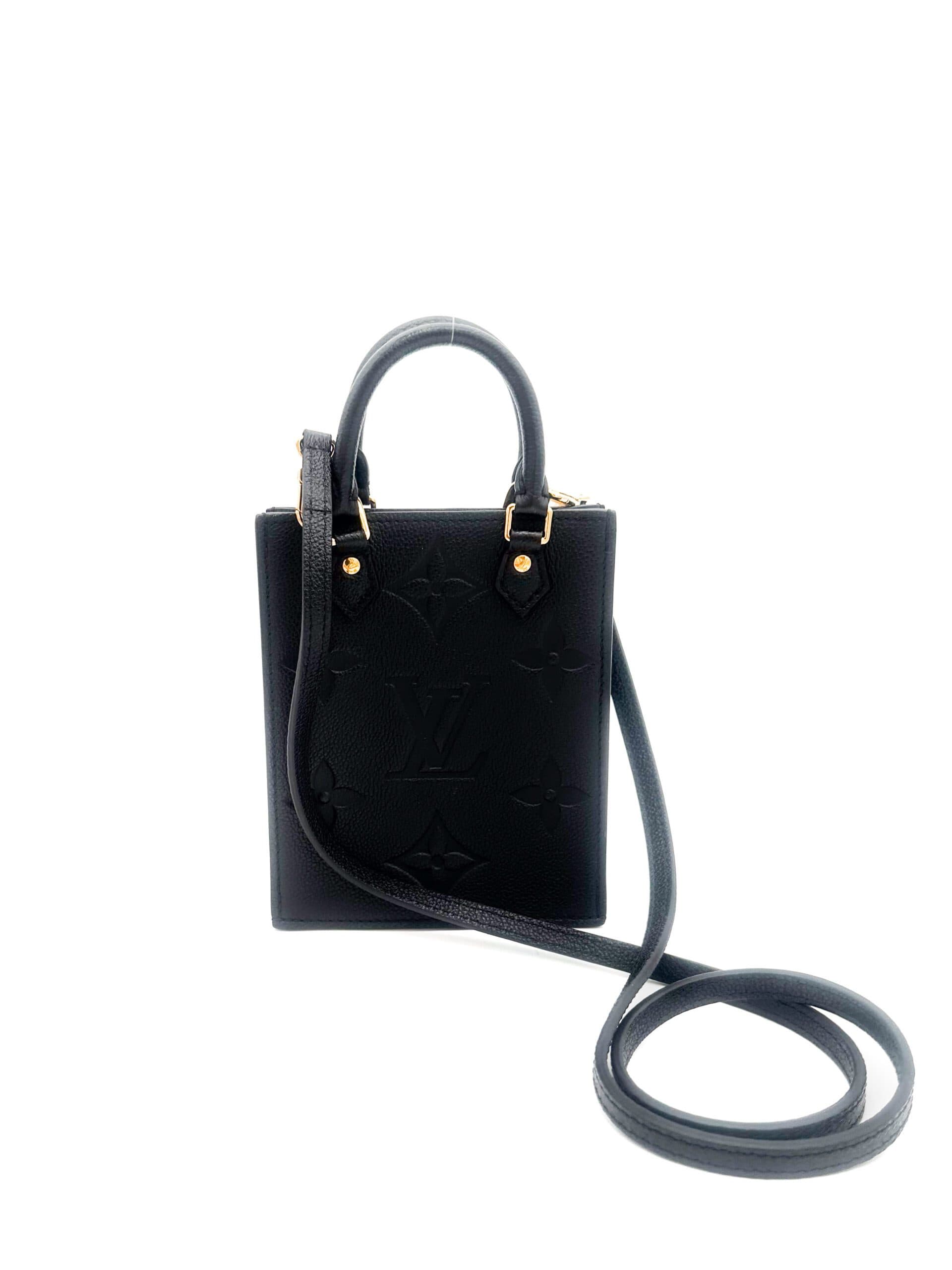 Louis Vuitton Black Petit Sac Plat Bag