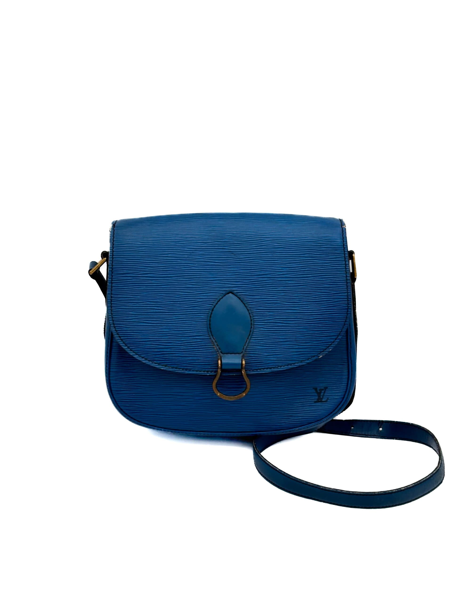 Louis Vuitton Blue Epi Saint Cloud Bag