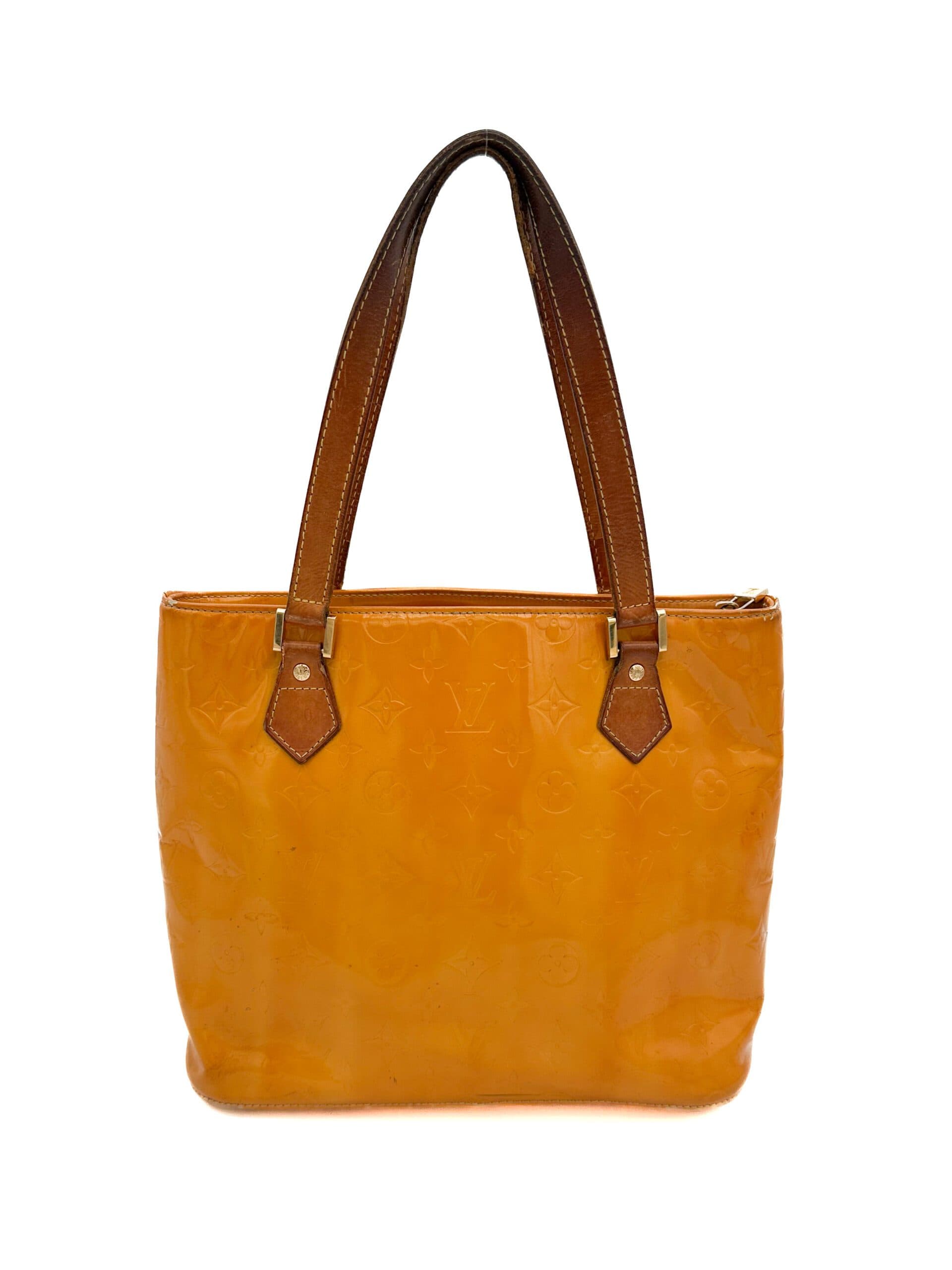 Louis Vuitton Yellow Vernis Houston Bag