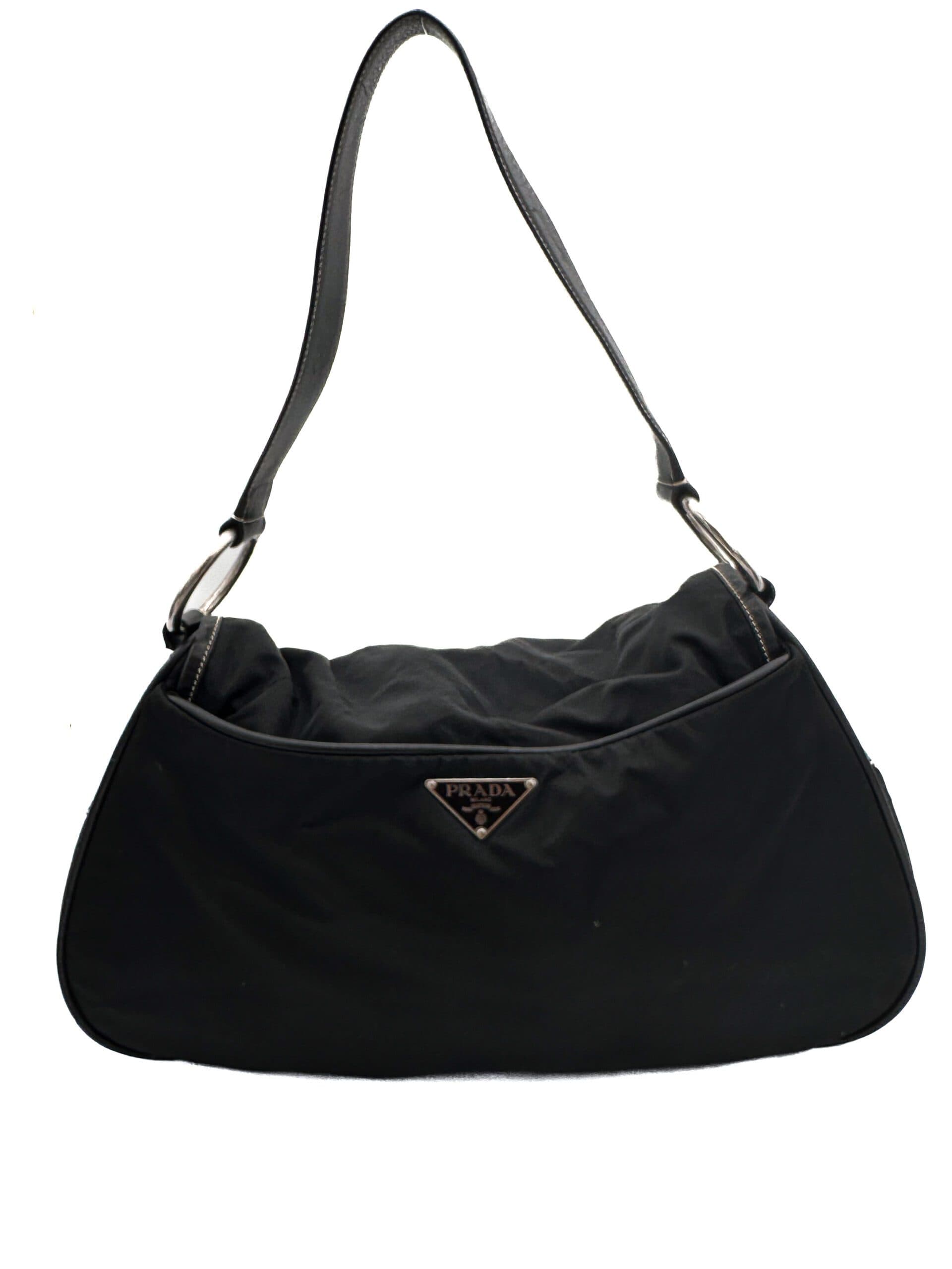 Prada Black Giant Tessuto Shoulder Bag