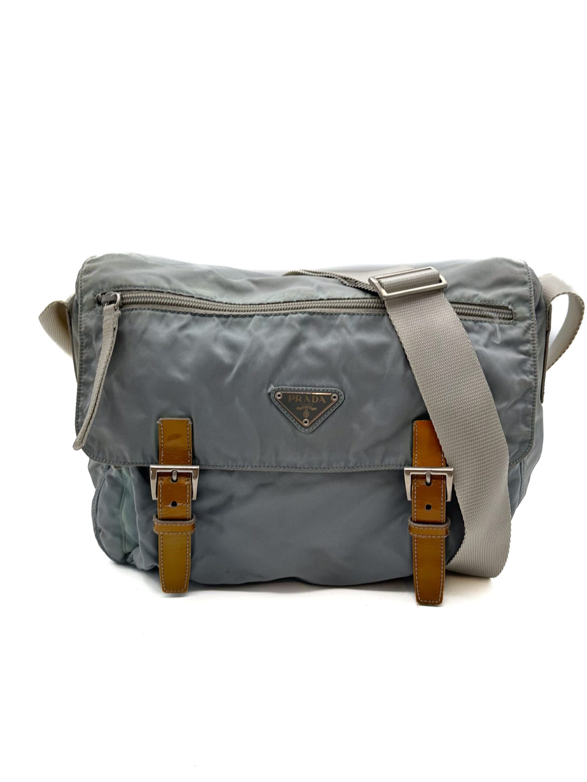 Prada Light Blue Messenger Bag