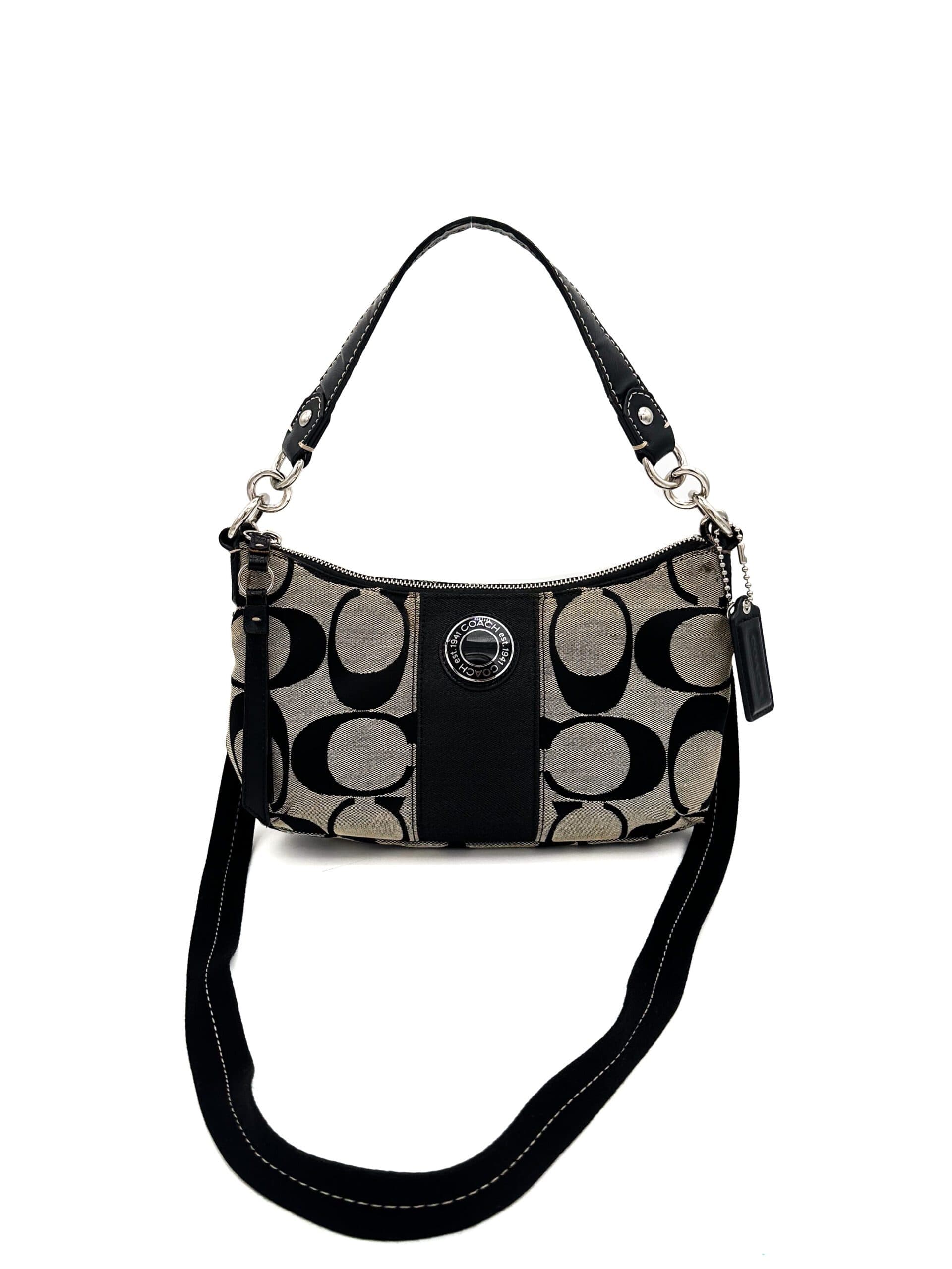 Coach Black & Grey Shoulder Bag