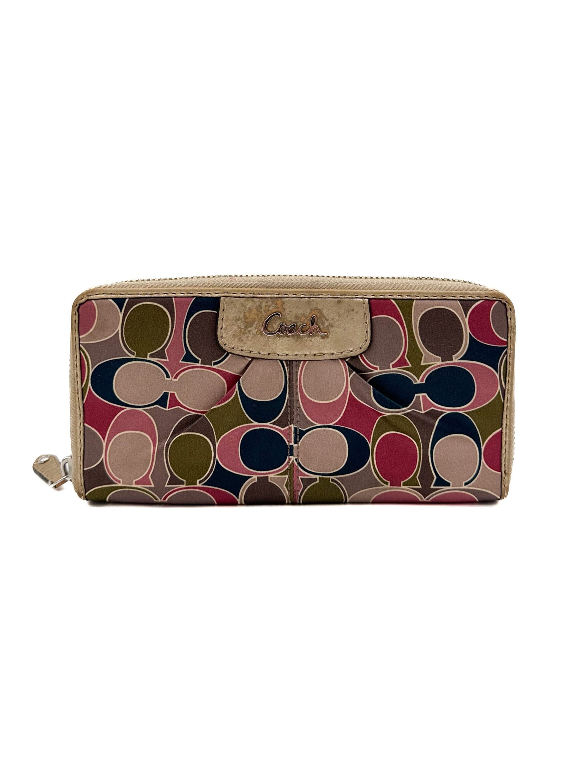 Coach Multi-Colored Zip Wallet