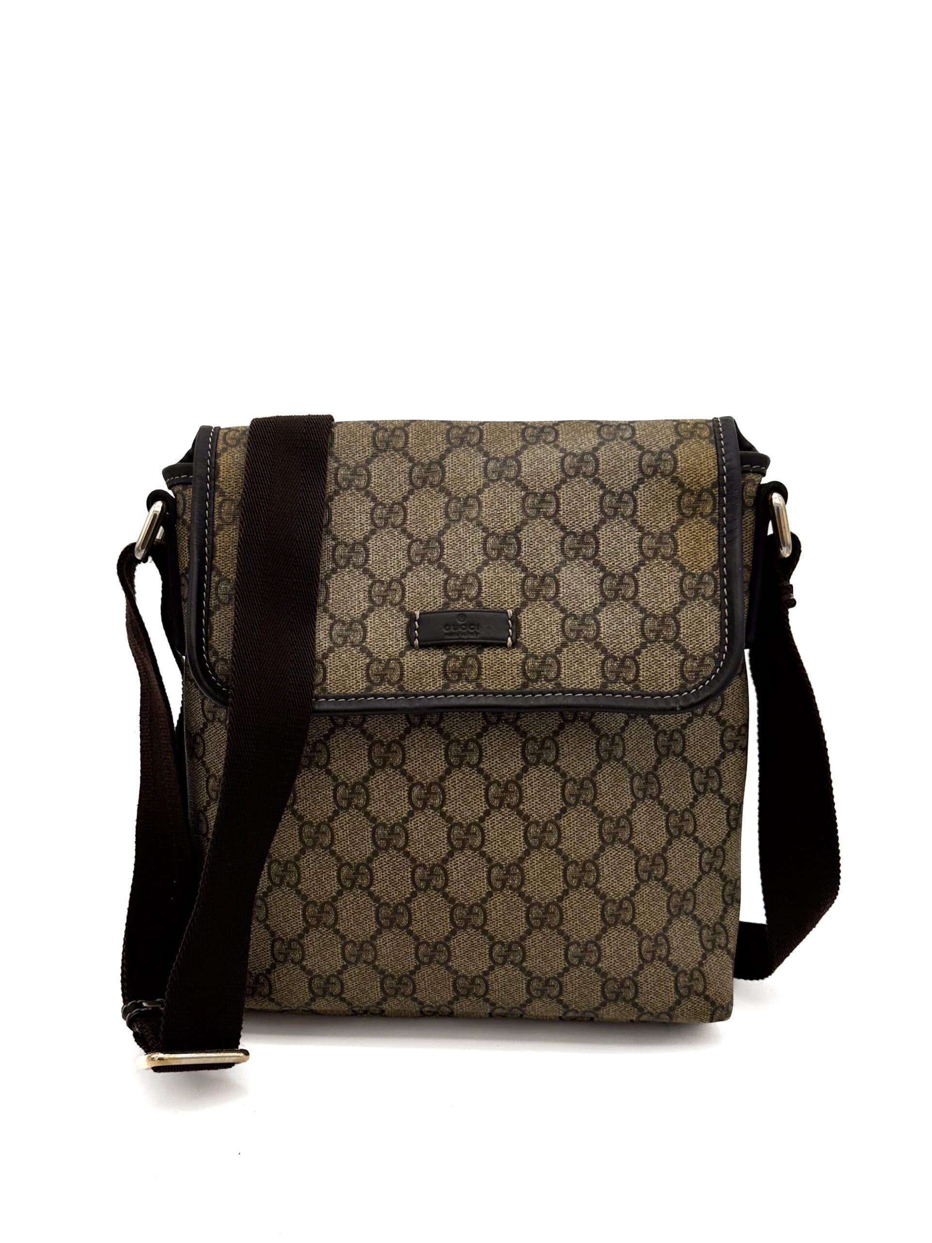 Gucci Classic PVC Flap Side Bag