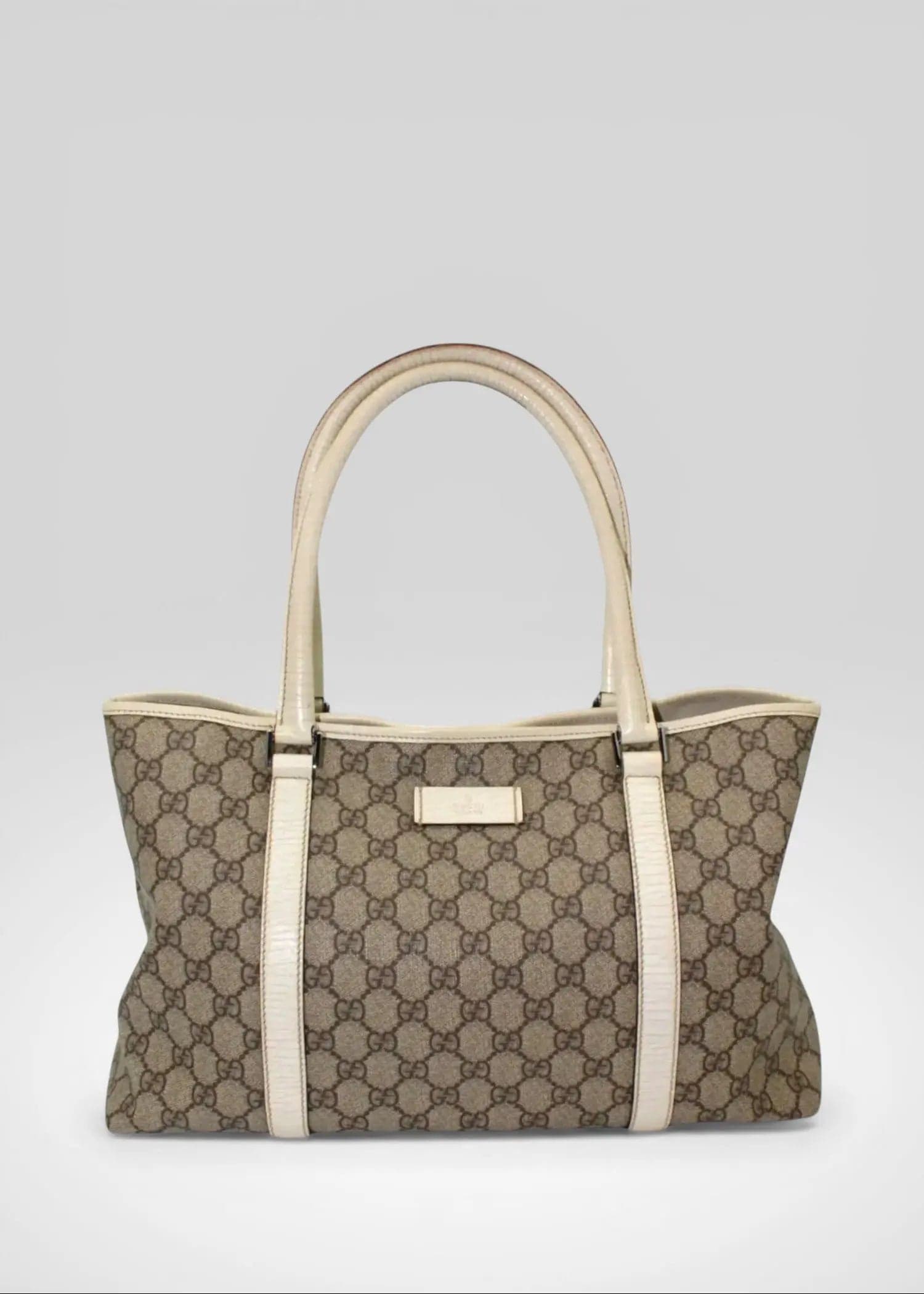 Preloved | Gucci Monogram Totebag i GG Supreme Ivory