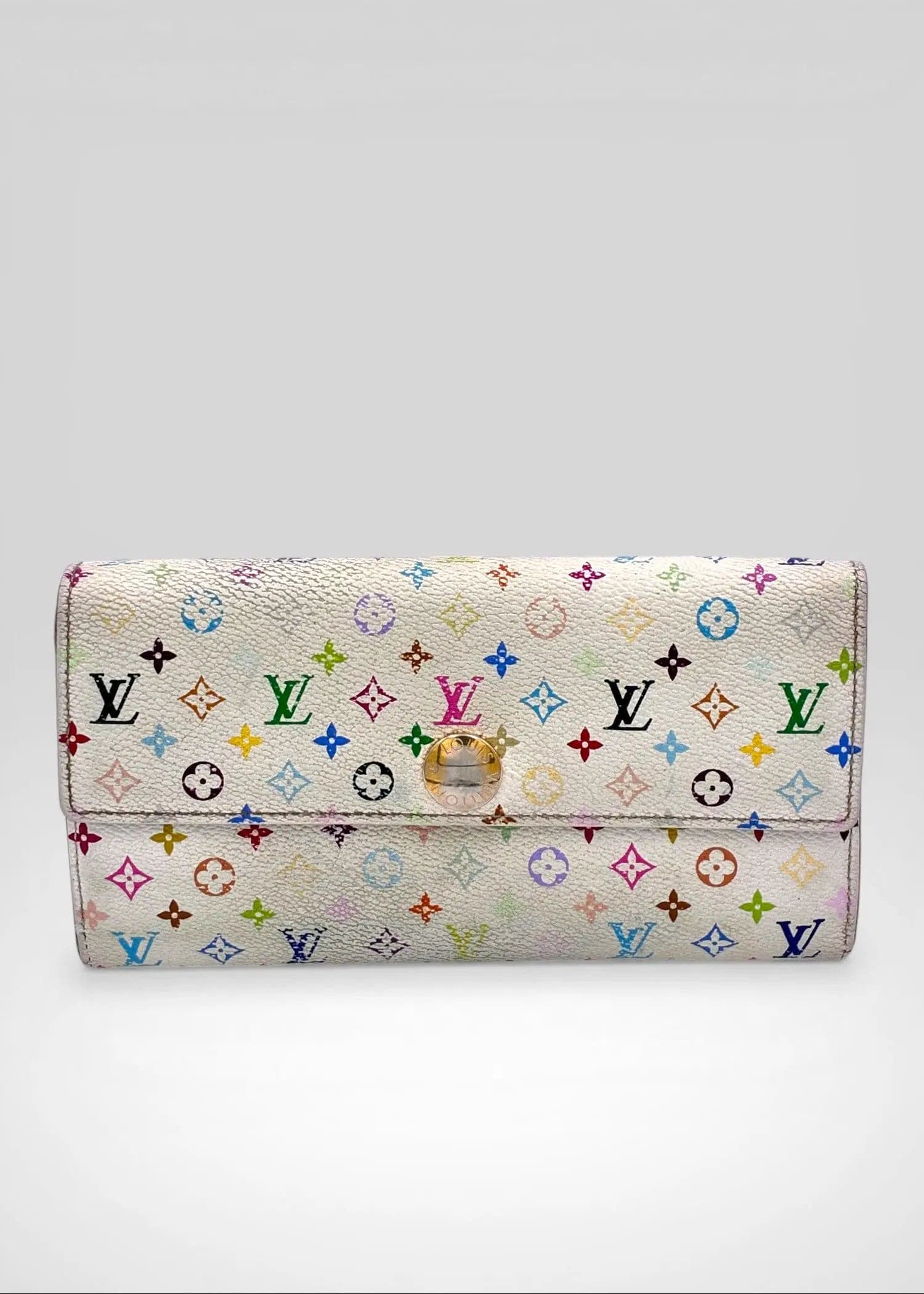 Preloved | Louis Vuitton Monogram x Takashi Murakami Multicolor Porte-Feuille Sarah Hvid Pung