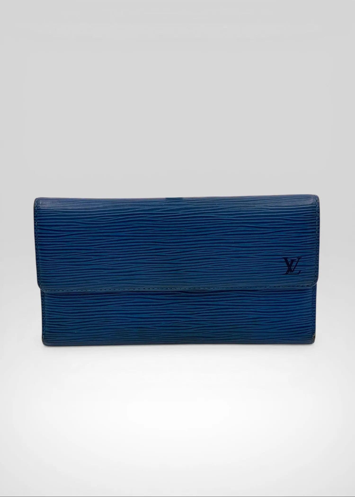 Preloved | Louis Vuitton Porto Tresor International Wallet i Blåt Epi Læder