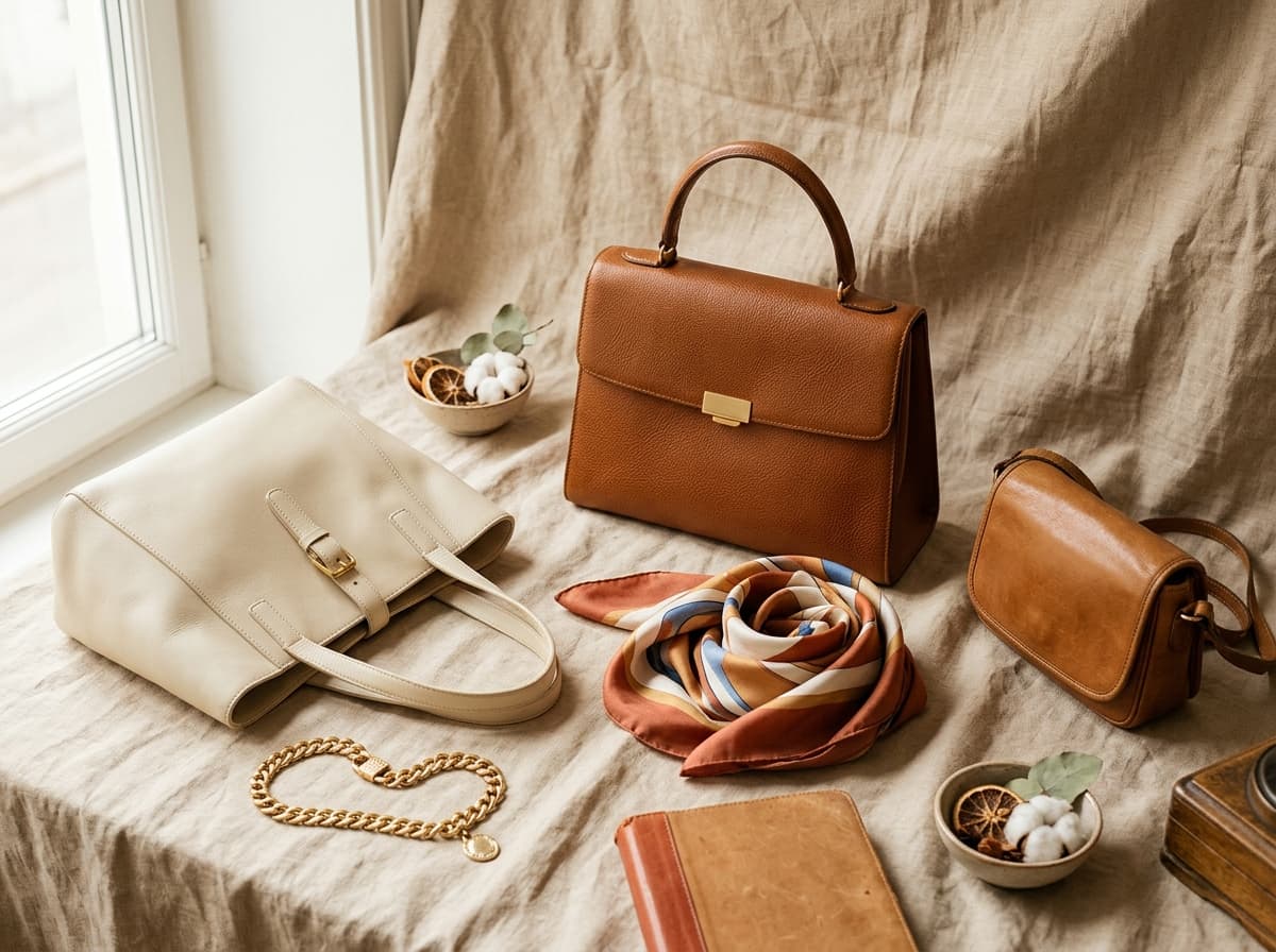 Kurateret udvalg af vintage designertasker